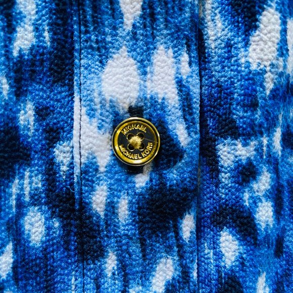 NEW MICHAEL Michael Kors Ikat Sleeveless Blouse, Size M, MSRP $78 - Picture 5 of 13